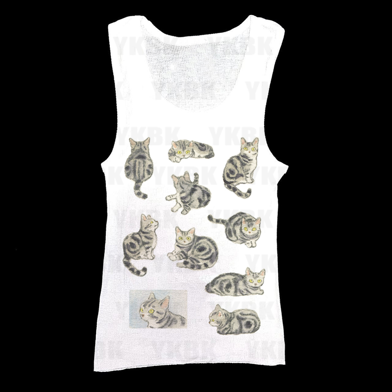 Y2K Punk Print Sleeveless Tank - Women'S Fashion Korea recension och pris