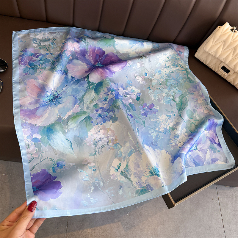 2026 New Floral Print Silk Squ - Women Fashion Necktie recension och pris