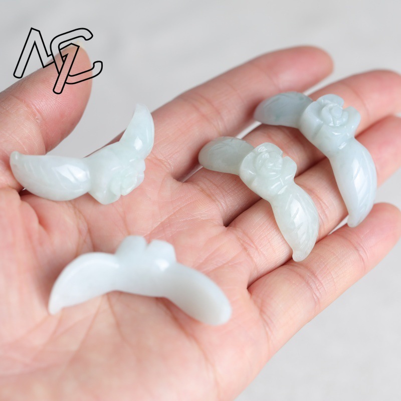 2PC Natural White Jadeite Jade - Women'S Fashion Jewellery recension och pris
