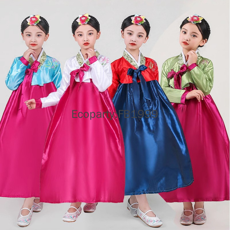 4 Colors Girls Hanbok Dress Ko - Women'S Fashion Korea recension och pris