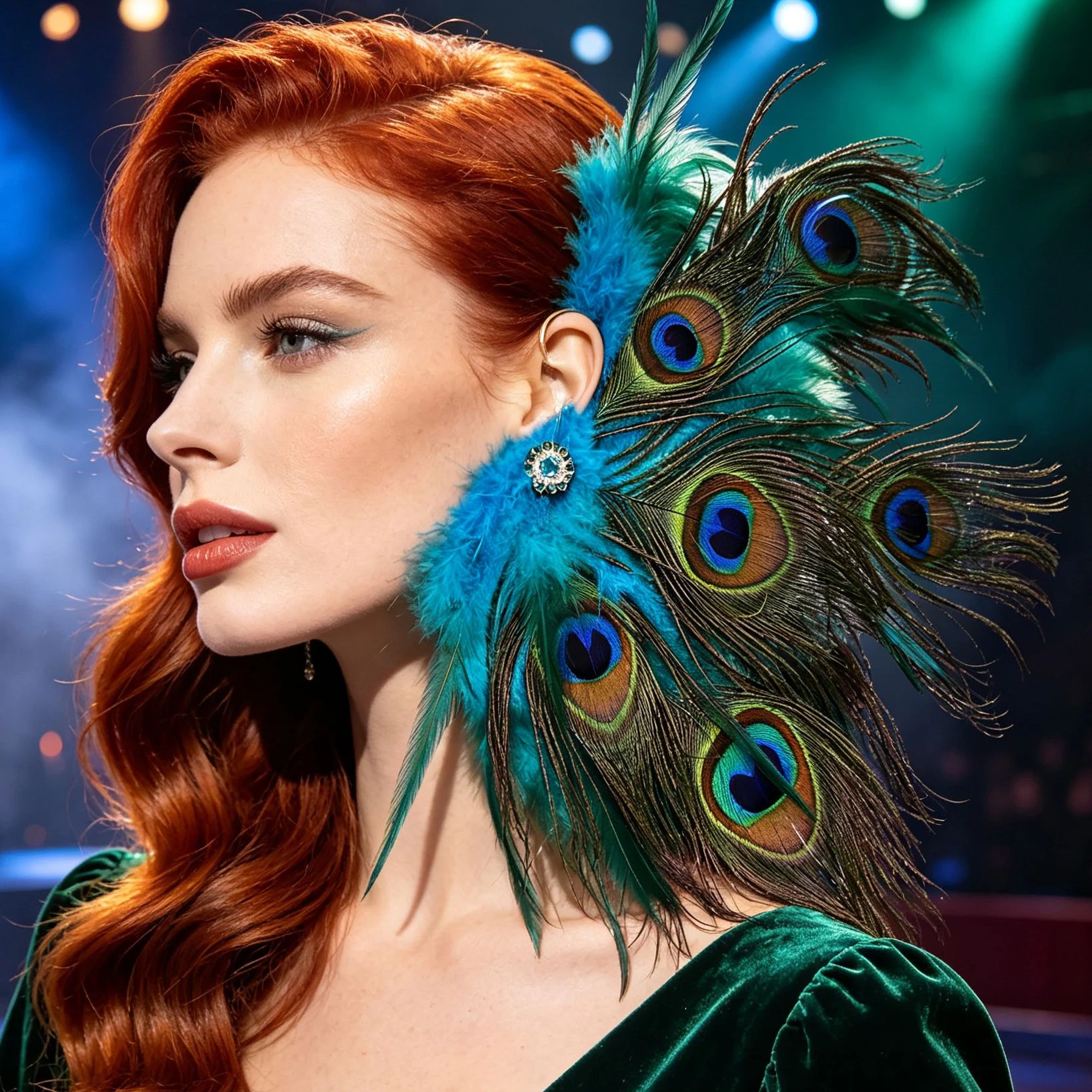 Boho Feather Ear Cuff Non‑Pier - Women Fashion Photoshoot recension och pris