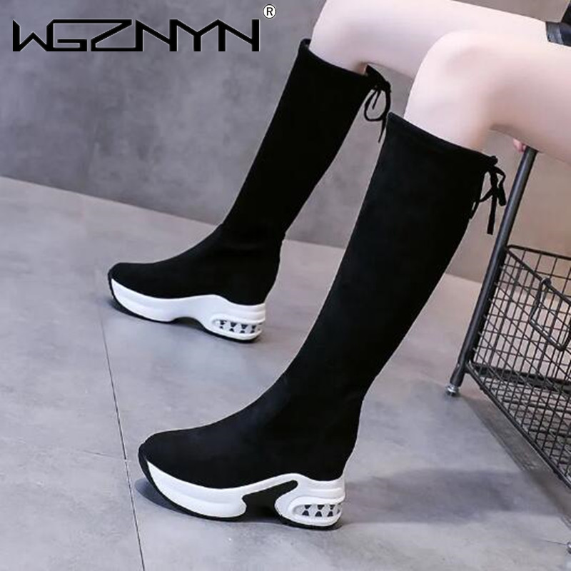 Winter Warm Chunky Platform Lo - Women'S Fashion Knee High Boots recension och pris