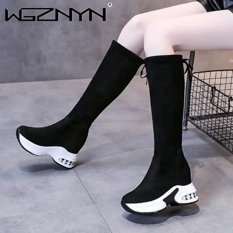 Winter Warm Chunky Platform Lo - Women'S Fashion Knee High Boots recension och pris