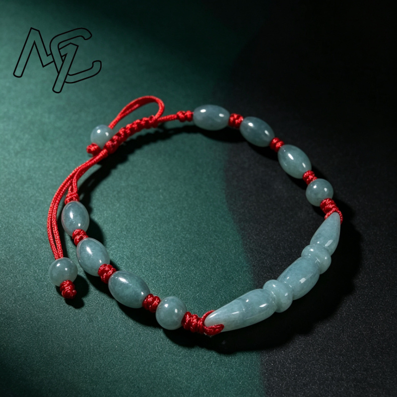 Natural Blue water Jade Burma  - Women'S Fashion Jewellery recension och pris