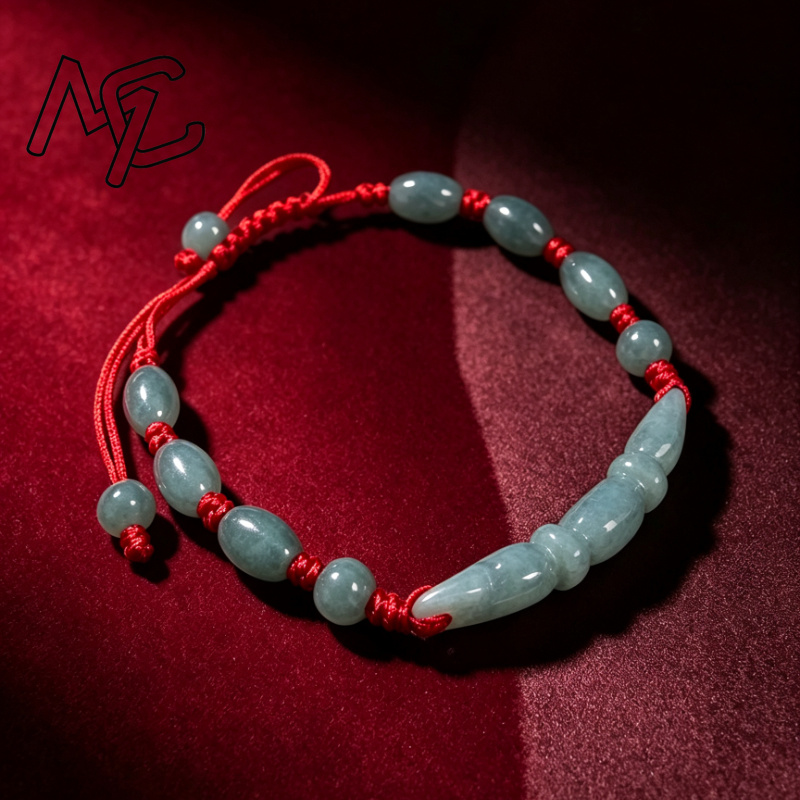 Natural Blue water Jade Burma  - Women'S Fashion Jewellery recension och pris